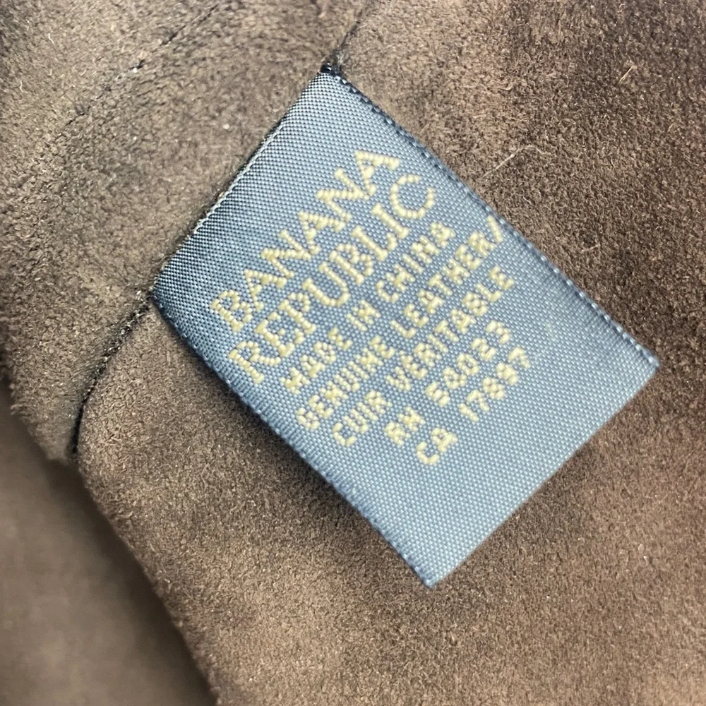 Banana Republic Brown Suede Messenger Bag
